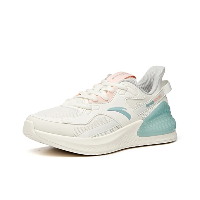 Anta C37 Series Low Top Running Shoes Women's White Pink Cyan-2