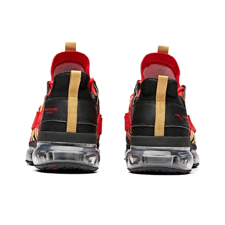 NASA x Anta Black Hole Wear-Resistant Low-Top Running Shoes Men's Red Gold Black-4