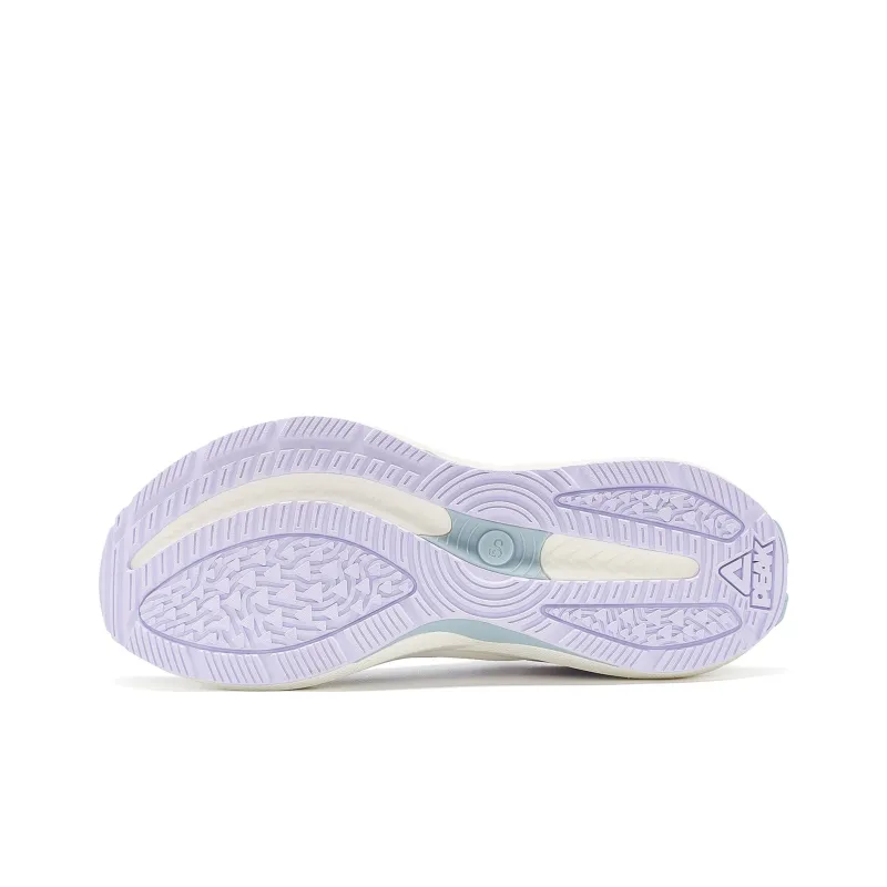 PEAK State Extreme 5.0 Pro Cushioning Wear Resistant Low Top Running Shoes Women's Large White Light Purple-5