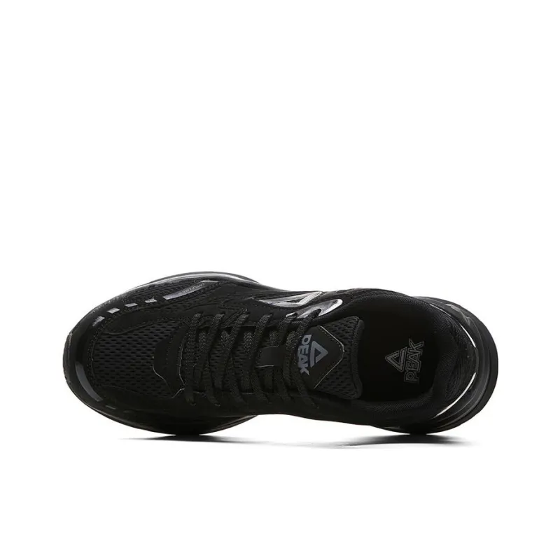 PEAK Taichi Source Return 2.0 Cushioned Wear Resistant Lightweight Low Top Chunky Sneakers Men's Black-2