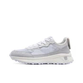 PEAK Flick 70s Cushioning Anti Slip And Wear Resistant Low Top Running Shoes Gray White