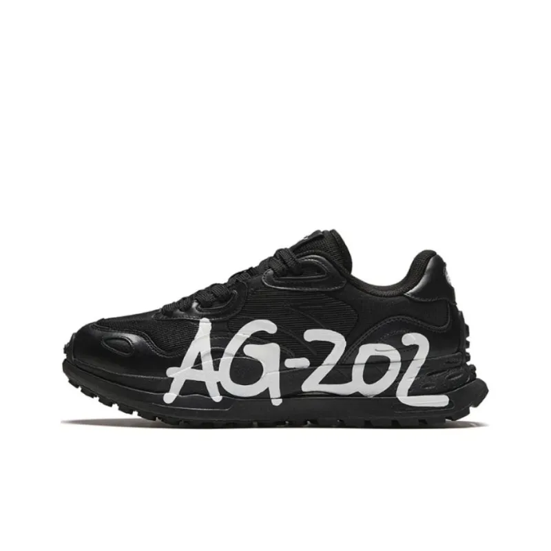 Anta Anti Slip Wear Resistant Low Top Running Shoes Men's Black-0
