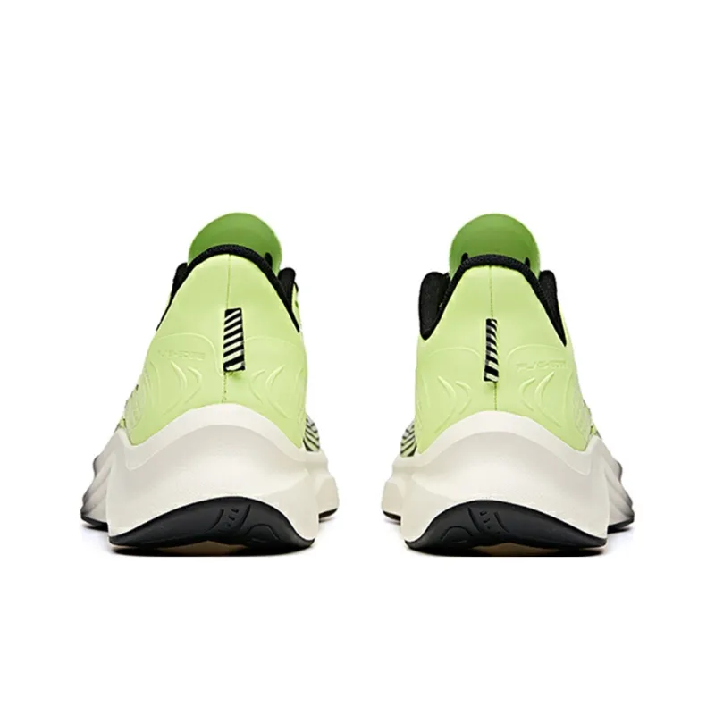 Anta Edge Cushioned Slip-Resistant Abrasion-Resistant Breathable Low-Top Running Shoes Men's Yellow Black-4