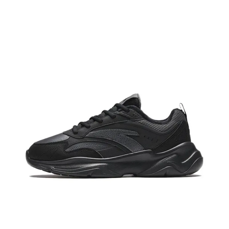 Anta Chaobai Gz Cushioning Breathable Low Top Casual Shoes Men's Castle Gray-0
