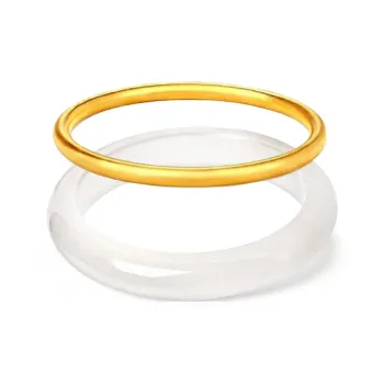 KING TAI SANG Chalcedony Jade Bangles Women's