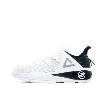 PEAK Attitude Extreme Series Basketball Shoes Men Low Top All White/Black