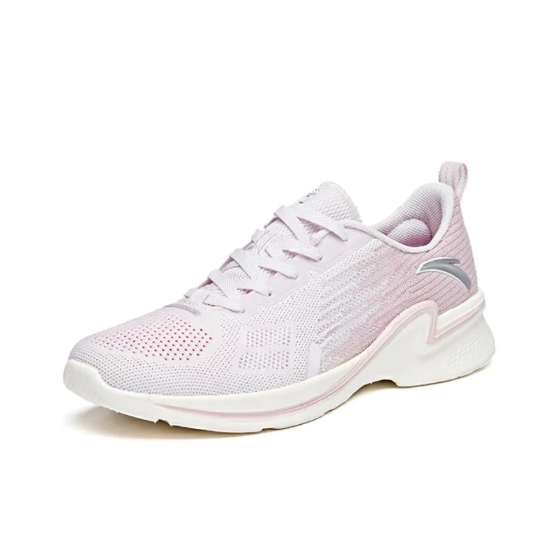 Anta Hydrogen Run II Low Top Running Shoes Women's Pink White-1