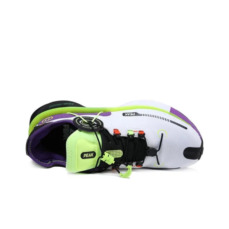 PEAK Tai Chi 2.0 Guanglun Cushioning Anti Slip And Wear Resistant Low Top Running Shoes Men's White Purple-1