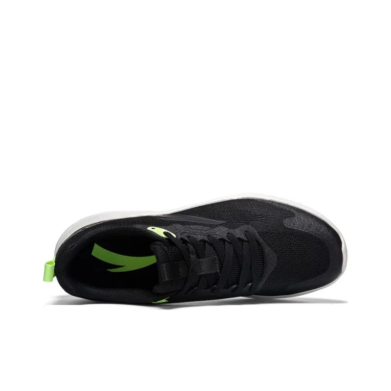 Anta Lingyun Anti Slip Wear Resistant Low Top Running Shoes Men's Black-1