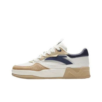 Anta C37 Series Anti Slip Wear Resistant Low Top Skateboard Shoes Men's Yellow White Blue