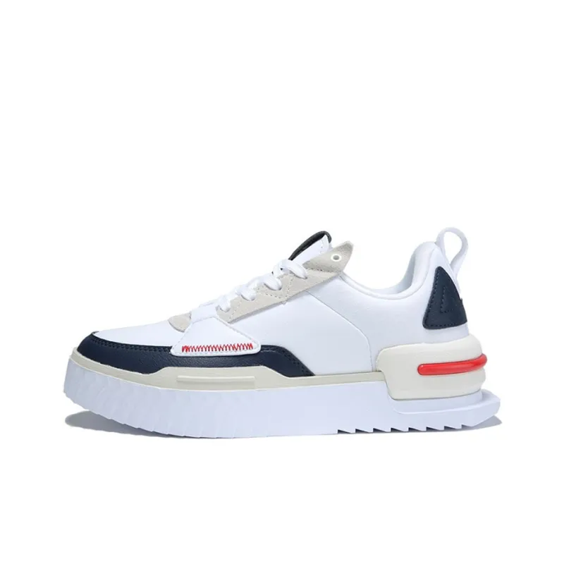 PEAK State Pole Low Top Skateboard Shoes Women's White Blue-0