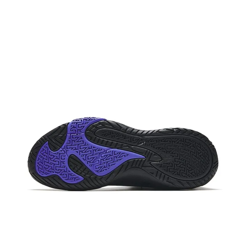 Anta Airspace 4 Anti Slip Wear Resistant Low Top Basketball Shoes Men's Black-4