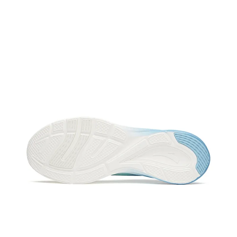 Anta Hydrogen Run III Cushioning Anti Slip Wear Resistant Breathability Low Top Running Shoes Men's White Blue-4