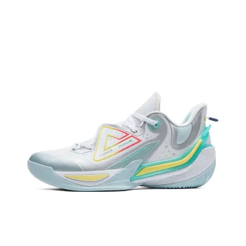 PEAK Phantom Foal 2.0 Taichi Low Top Fendu Performance Basketball Shoes Men's Energy Color Scheme Baymax Ice Blue