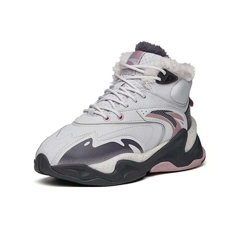 Anta Pulse Life Collection High-Top Sports Casual Shoes Women's Gray-2