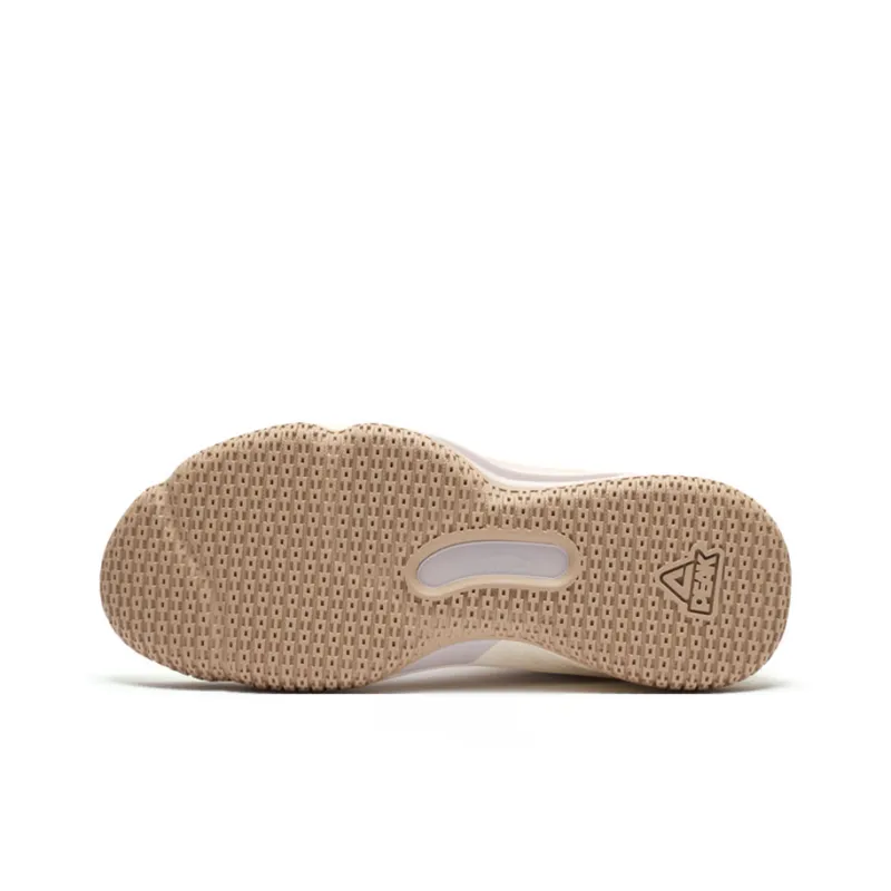 PEAK Flash 4 Taichi Anti Slip Wear Resistant Breathable Coverage Support Low Top Basketball Shoes Men's Camel Gray-4