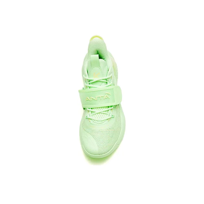 Anta Water Flower 3 Low Top Basketball Shoes Men's Neon Green-2