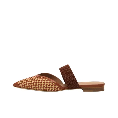 Malone Souliers Wrap-toe Slippers Women's Tan
