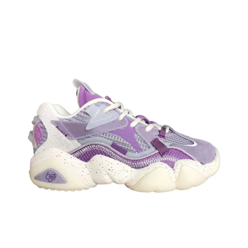 PEAK State Pole 6371 Anti Slip And Wear Resistant Breathable Low Top Chunky Sneakers Women's Purple-1