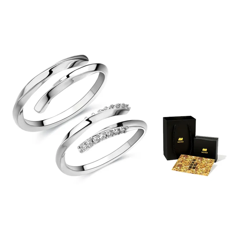MOVER Rings Unisex Couple's 1 Pair-0