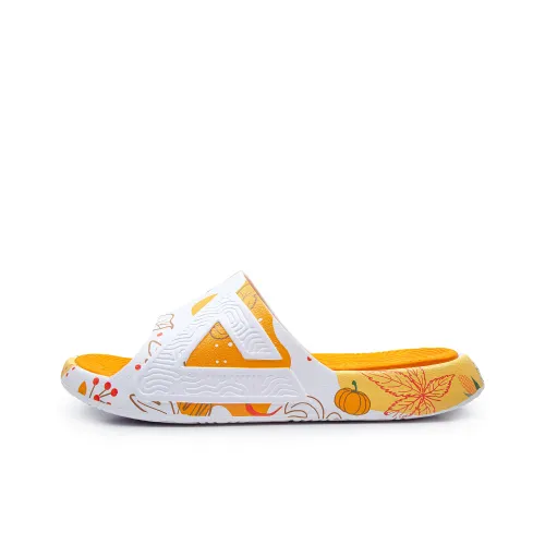 PEAK Tai Ji1.0 Slide Slippers Unisex White/Orange/Yellow