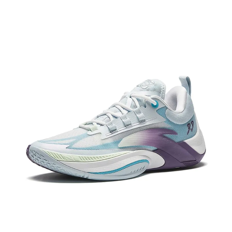 Anta Instantaneous 1 MOP Cushioning, Wear Resistant Low Top Basketball Shoes Men's Illusion Blue-1