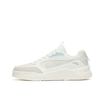 Anta Rubber Bullet Abrasion Resistant Lightweight Slip Resistant Low Top Skateboard Shoes Women's White