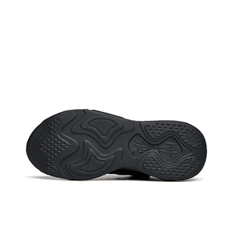 Anta Chao Worship 2.0 Cushioned Wear Resistant Slip Resistant Low Top Chunky Sneakers Women's Black-4