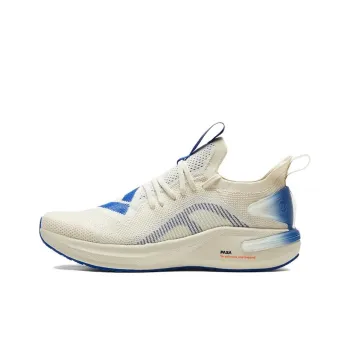 PANDAER x PEAK Engine Taichi 5.0 Cushioning Breathable Wear Resistant Low Top Running Shoes Men's Beige Blue
