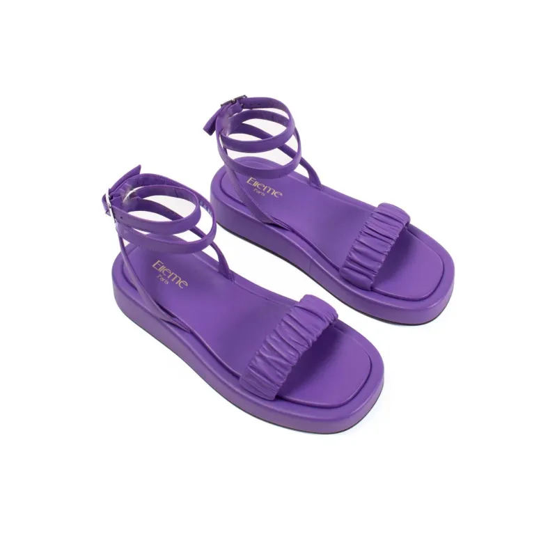 Elleme Chouchou One Strap Sandals 3.5cm Women's Purple-4