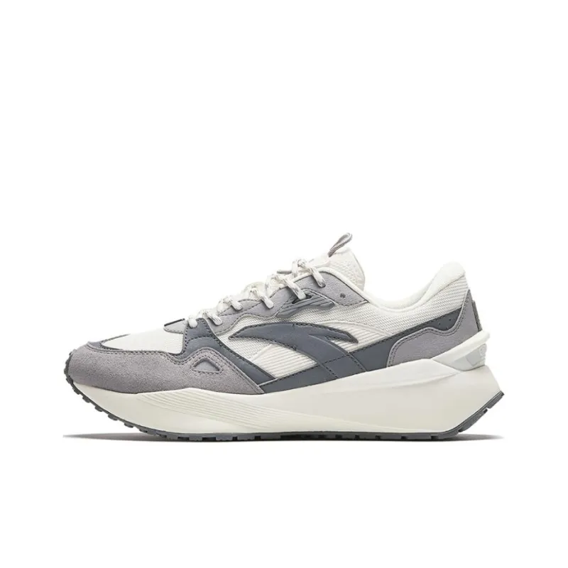 Anta HERITAGE Breathable Cushioning Low Top Casual Shoes Men's Cool Gray-0