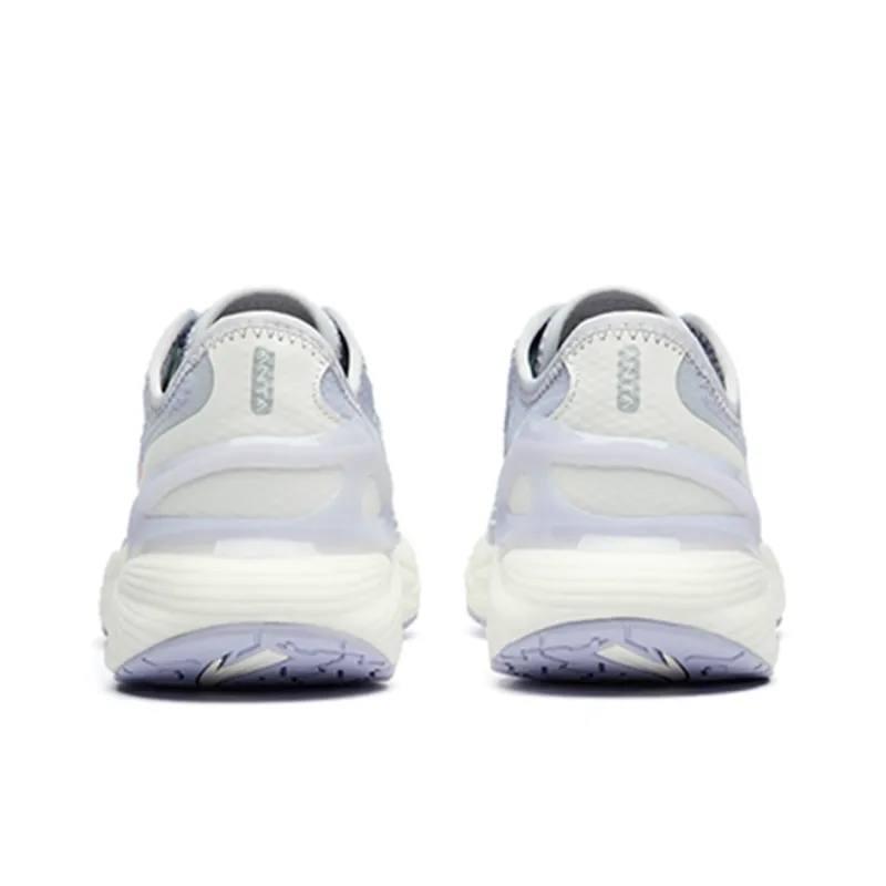 Anta Tron 2.0 Breathable Low Top Running Shoes Women's White Blue Purple Summer-4