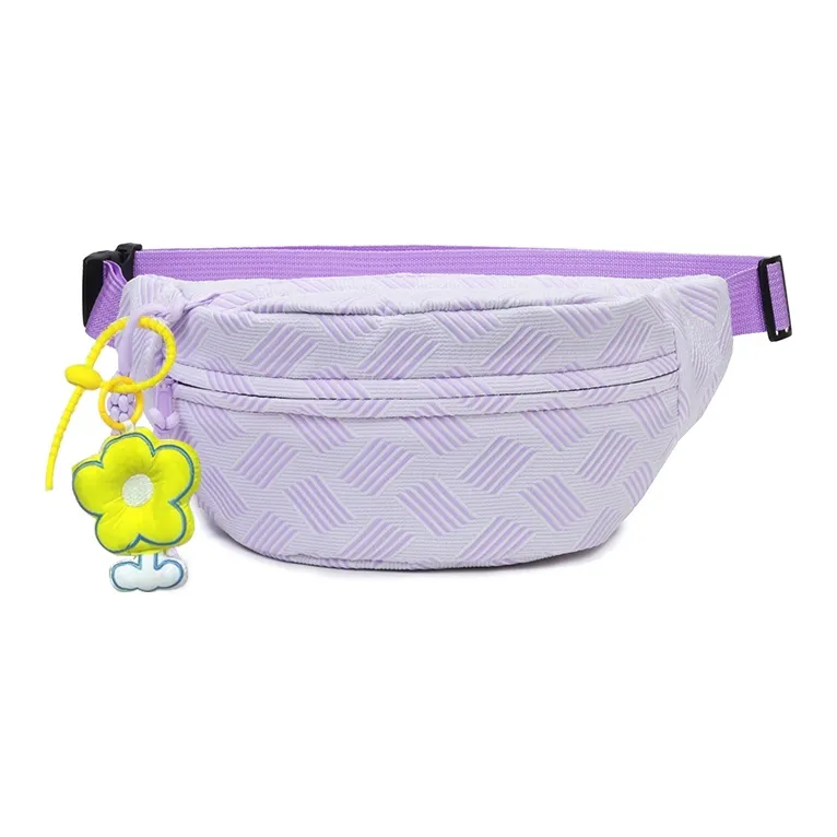 Bywhich Canvas Sling Bag Fanny Pack Regular Unisex Yellow Pink Green Purple-9