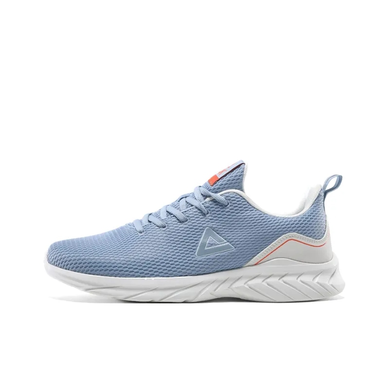 PEAK Qingyi Cushioned Slip Resistant Breathable Low Top Running Shoes Men's Blue-0