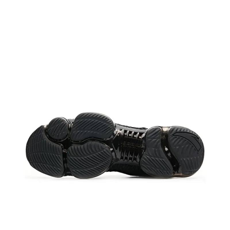 Anta SEEED Cushioning High Top Running Shoes Men's Black-5