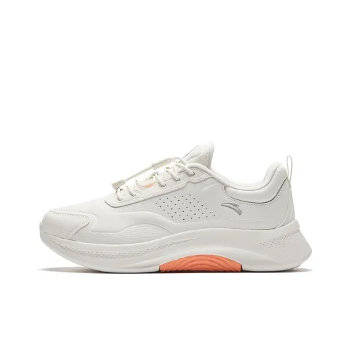 Anta God Walk 5 Cushioning, Wear Resistant Low Top Training Shoes Women's White