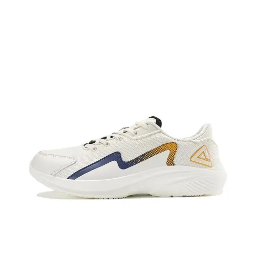 PEAK Qingyi Running Shoes Men Low-Top Beige/Yellow/Blue