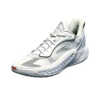 Anta Tide 6 Cushioning Anti Slip And Wear Resistant Low Top Basketball Shoes Men's White