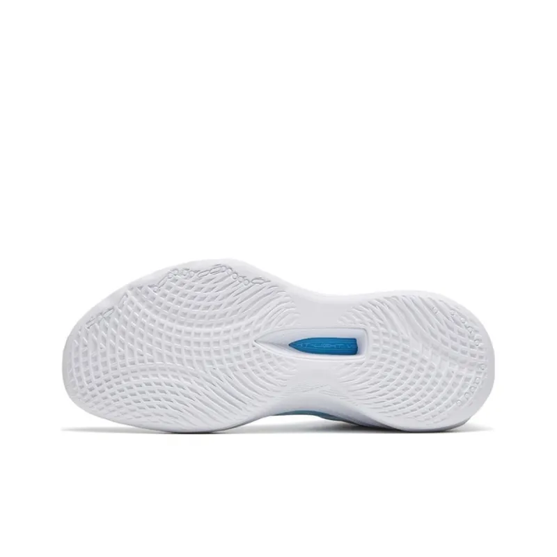 Anta Hussars 8 Abrasion Resistant Breathable Low Top Basketball Shoes Men's White Blue-5