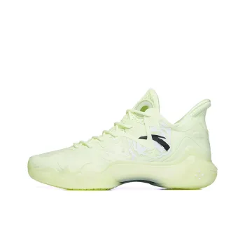 Anta Shock Wave 4 Durable Breathable Low Top Basketball Shoes Neon Green