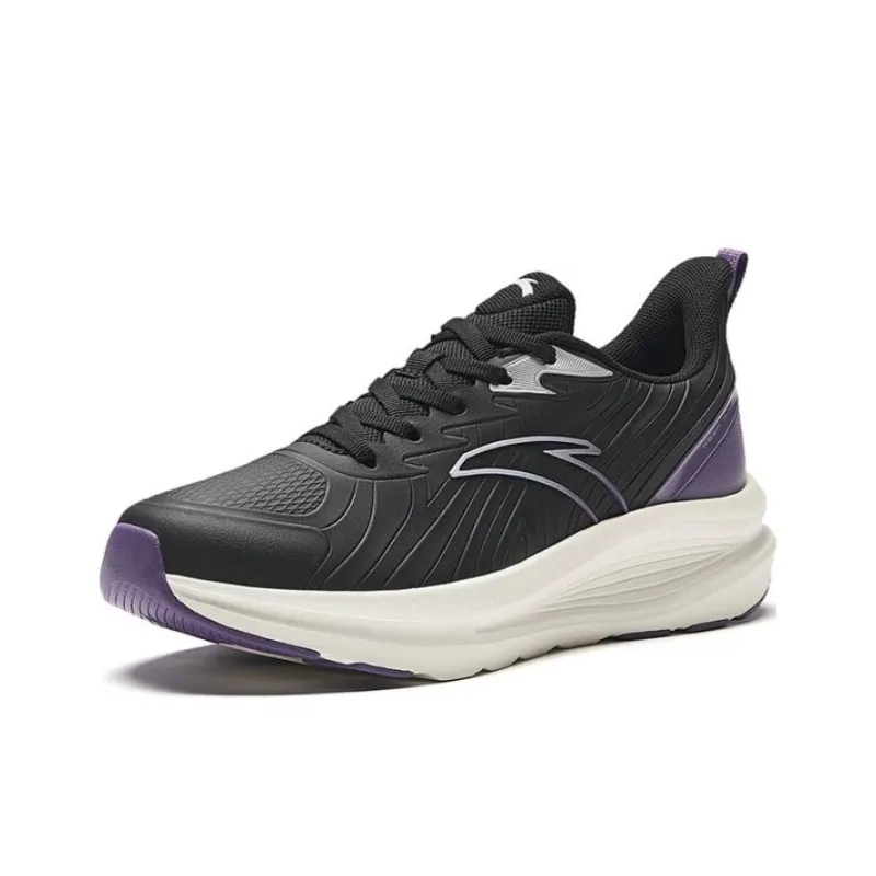 Anta Cloud Journey Cushioning Low Top Running Shoes Women's Black-1