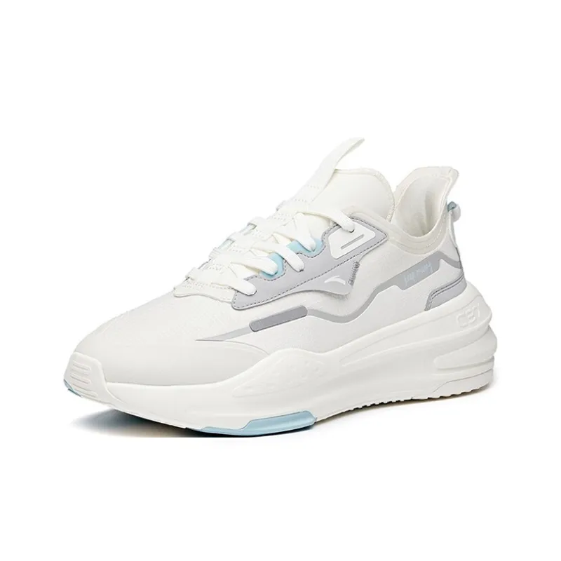 Anta C37 Series Anti-Slip Wear-Resistant Lightweight Breathable Low-Top Skateboard Shoes Men's White Gray-1