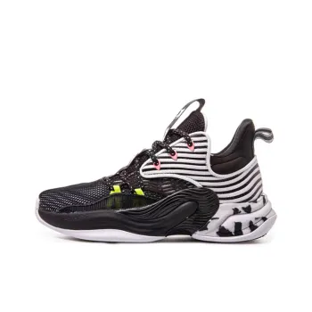 Anta Hear Wave 2 Mid Top Basketball Shoes Men's Black White