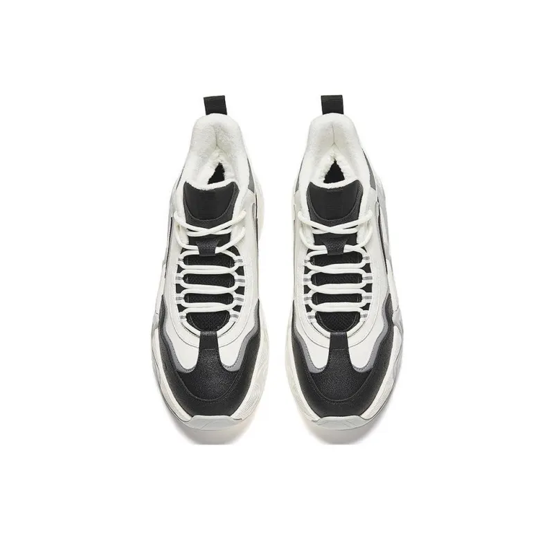 Anta Back Wave 1.0 Cushioning Anti-Slip And Wear-Resistant Low-Top Casual Shoes Men's Black White Gray-2