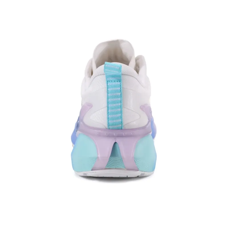 PEAK State Extreme 5.0 Cushioned Wear-Resistant Breathable Lightweight Low-Top Running Shoes Unisex White Floral Yarn-4