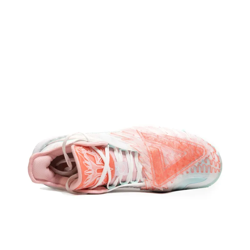 PEAK State Extremely Large Triangle 1.0 Basketball Shoes Men's Desert Pink Light Sour Green-3
