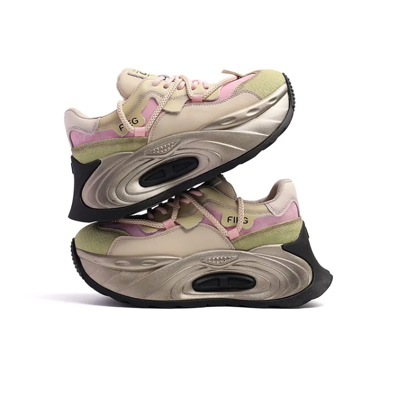 BURGELY Anti Slip Wear Resistant Low Top Chunky Sneakers Women's-8