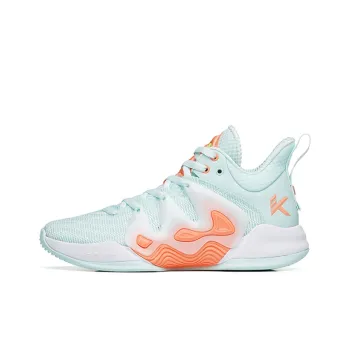 Anta Mountain 1 Abrasion Resistant Slip Resistant Low Top Performance Basketball Shoes Men's Blue Orange