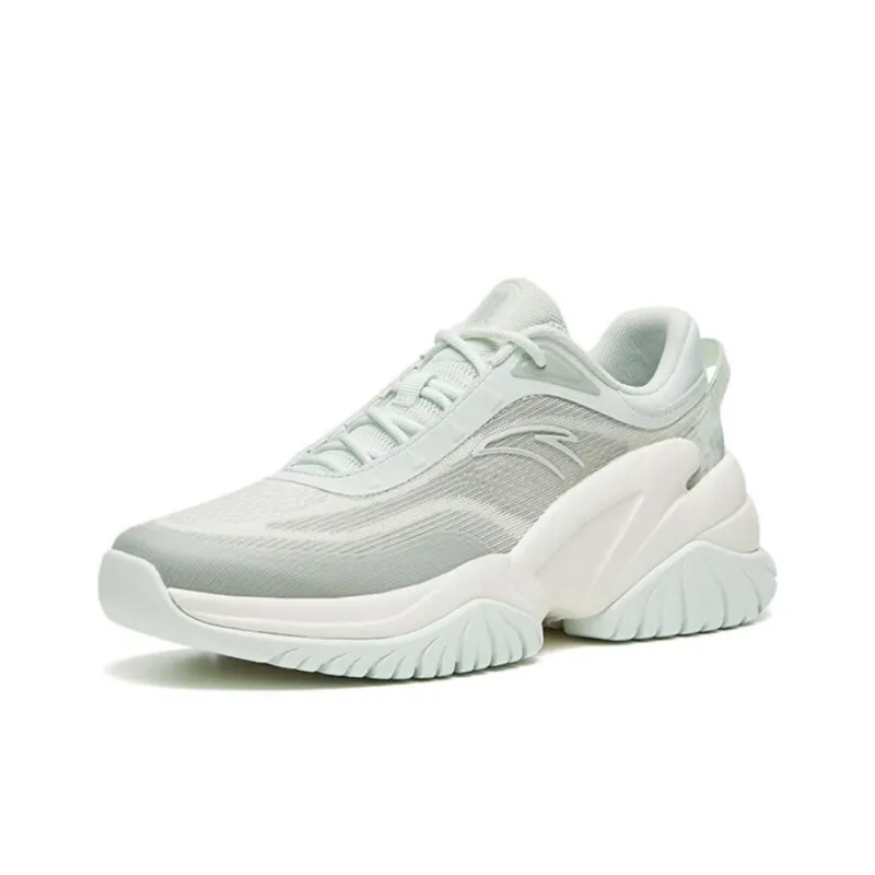 ANTA Hot Chunky Sneakers Women's Low Top Tale Green/Oxygen Green-1