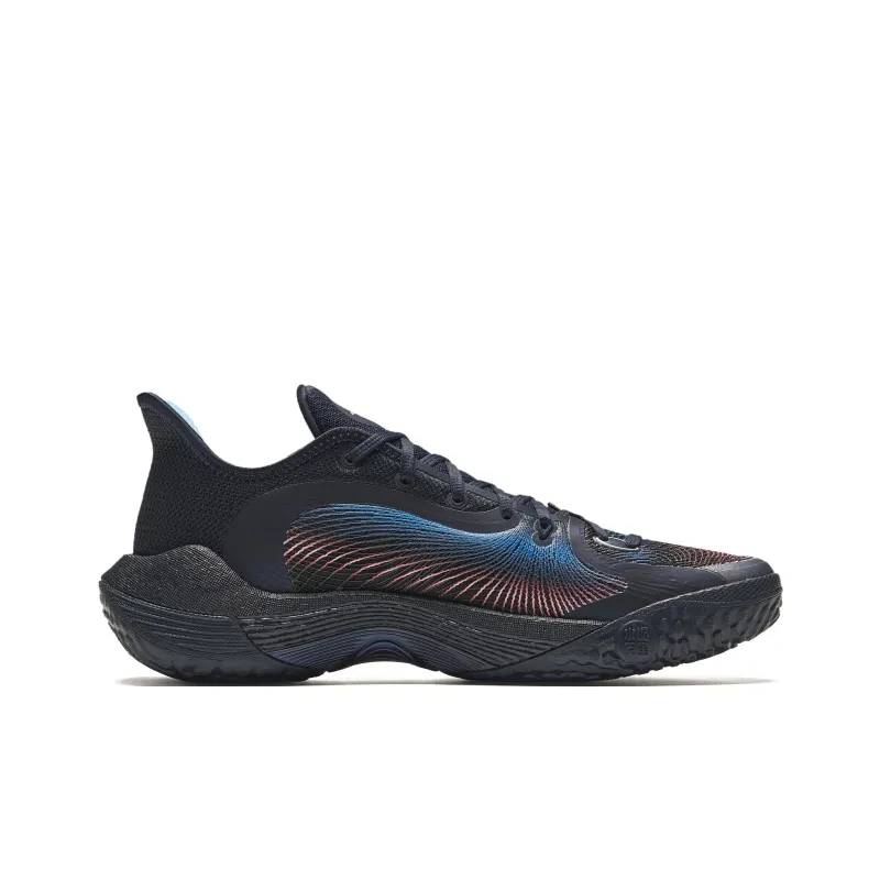 Anta 3 Point Rain 2 Cushioned Slip Resistant Low Top Basketball Shoes Men's Midnight Blue-1
